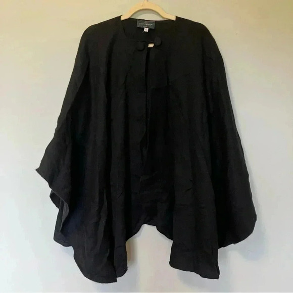 Lochcarron 100% new wool black cape - Picture 1 of 3